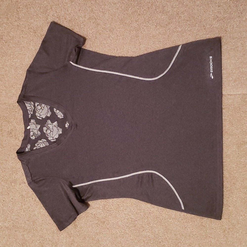 Brooks Women's Gray Short Sleeve Running Shirt